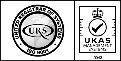 ISO 9001 certification by URS, UKAS accredited